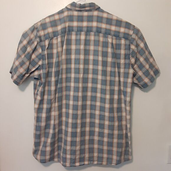 C.E. Schmidt Workwear Men's L Plaid Multicolor Short Sleeve Button Up Shirt - Picture 5 of 7